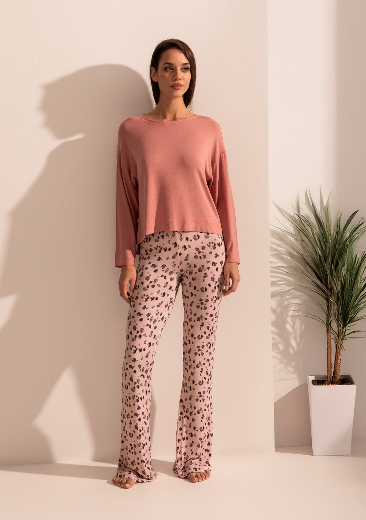 Pijama Damă Modal Aria Roz