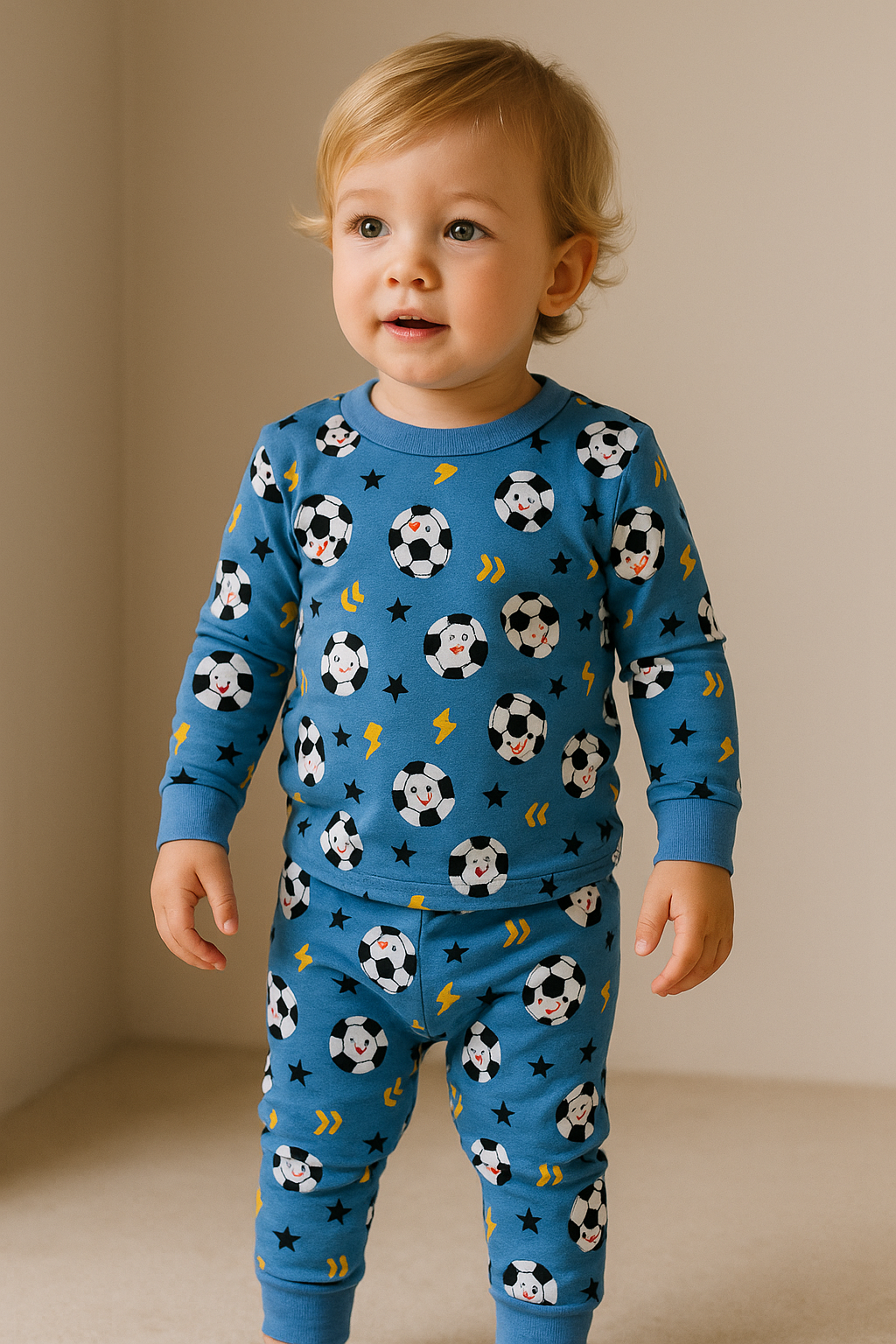 Pijama Baby Football Bumbac