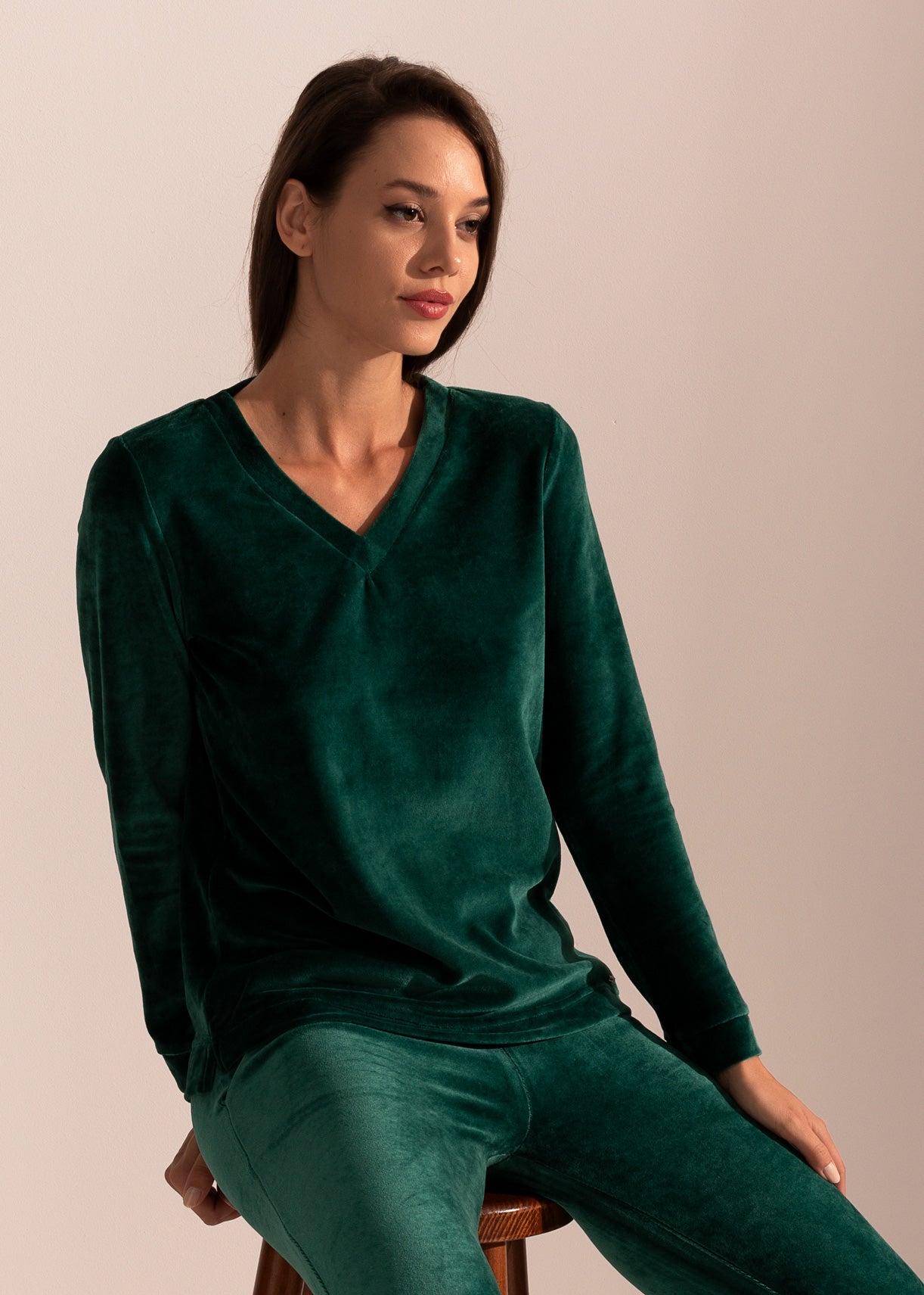 Bluză Damă Velvet Verde