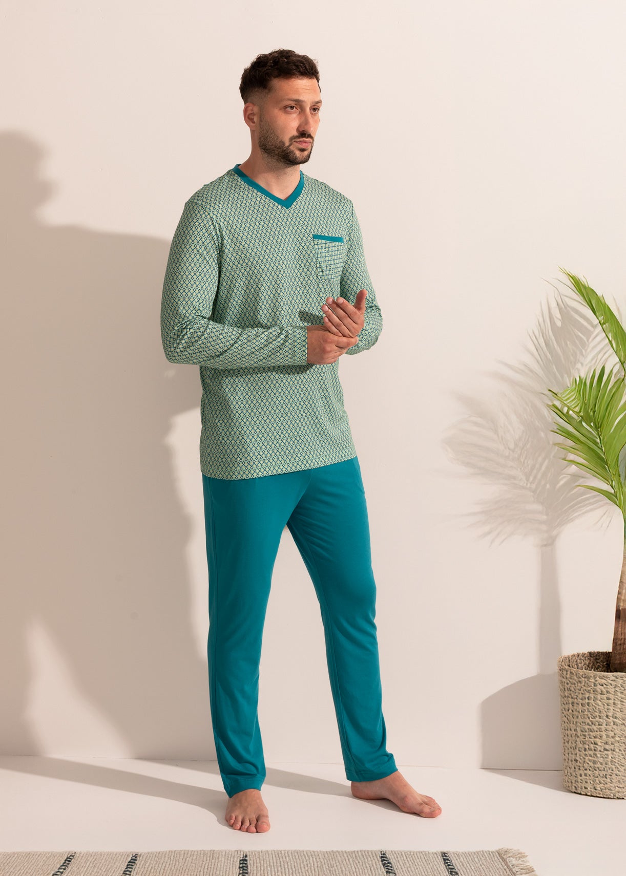 Pijama Bărbați Derek Bambus