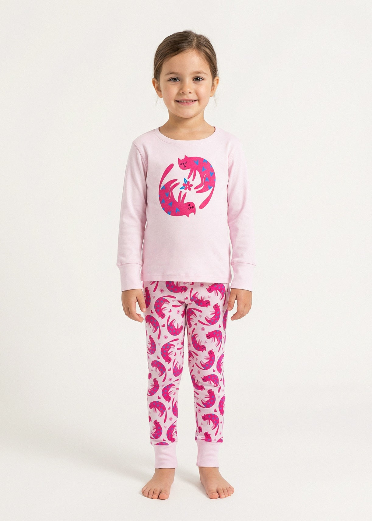 Pijama Copii CuteCat Bumbac