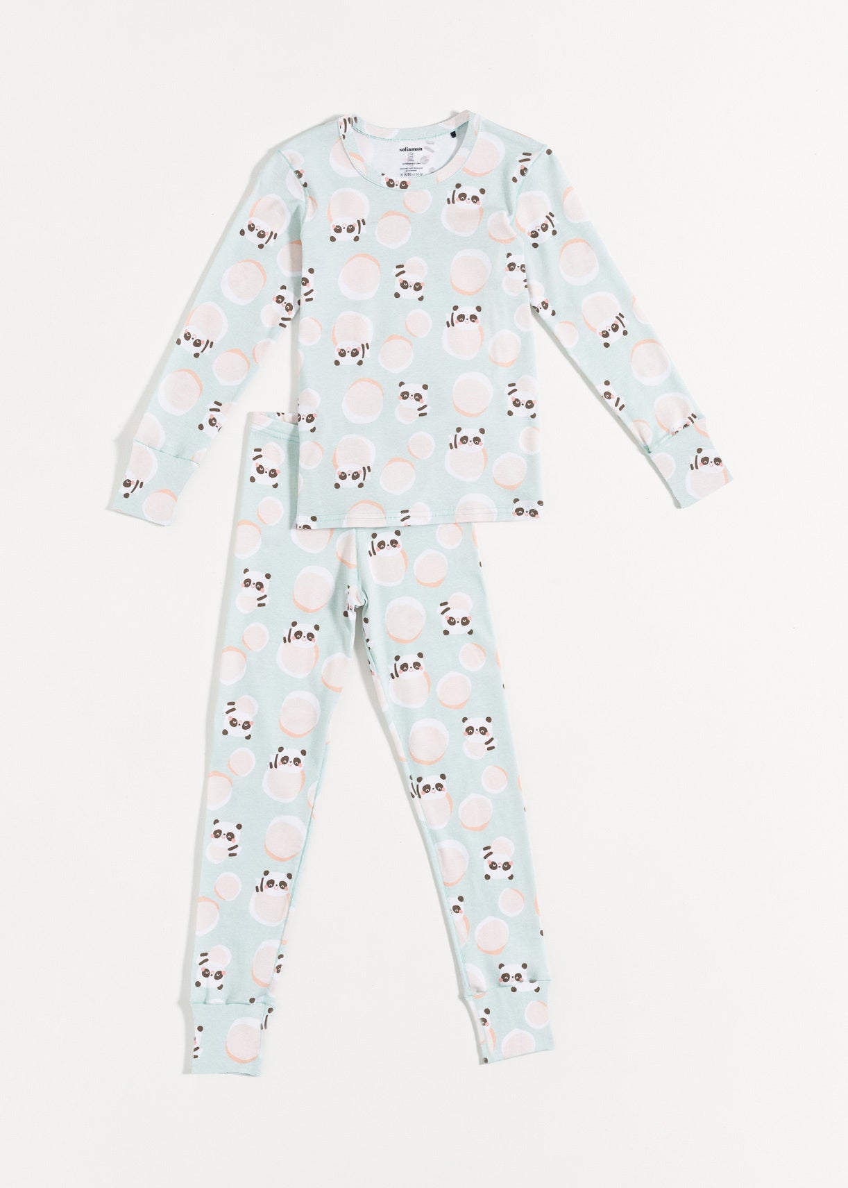 Pijama Copii Panda Bumbac