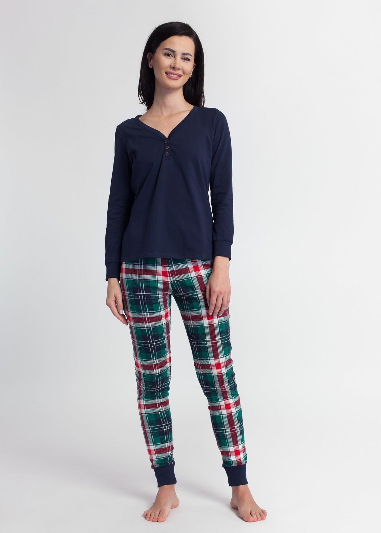 Pijama Damă Tartan Winter bumbac