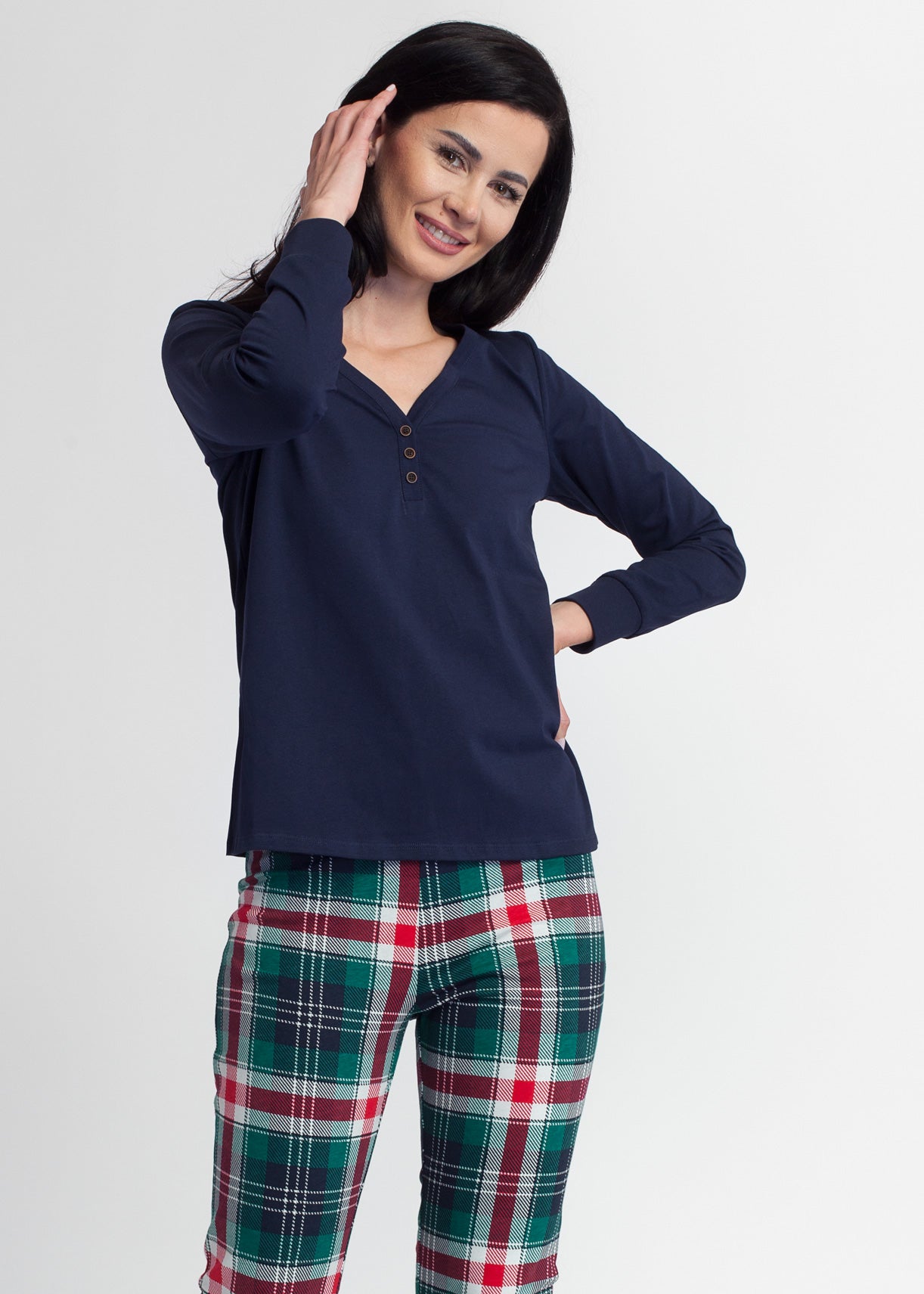 Pijama Damă Tartan Winter bumbac