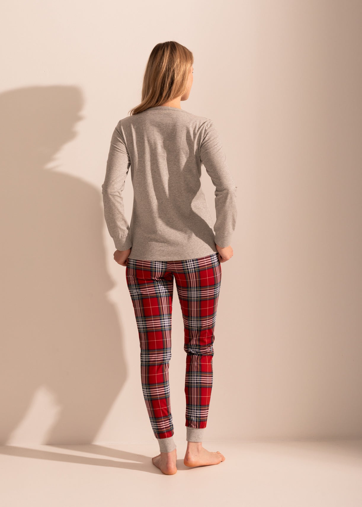 Pijama Damă Tartan Winter Bumbac