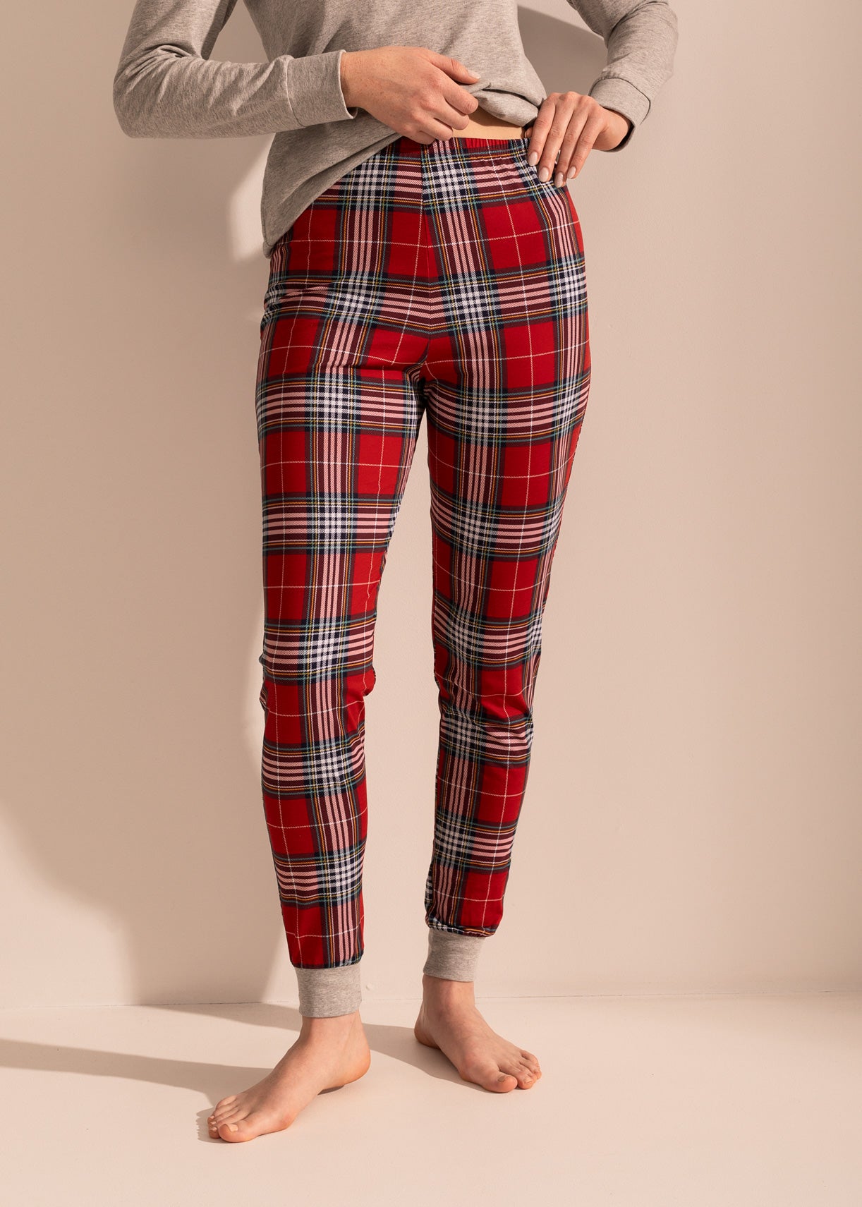 Pijama Damă Tartan Winter Bumbac