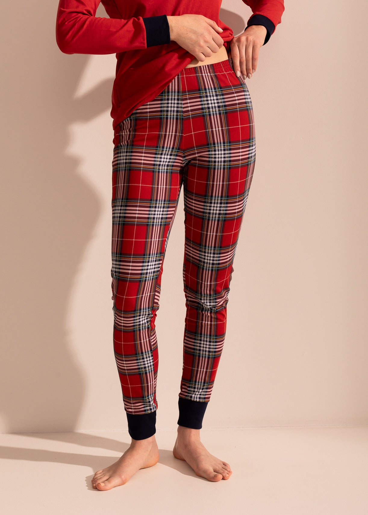 Pijama Damă Tartan Winter Bumbac