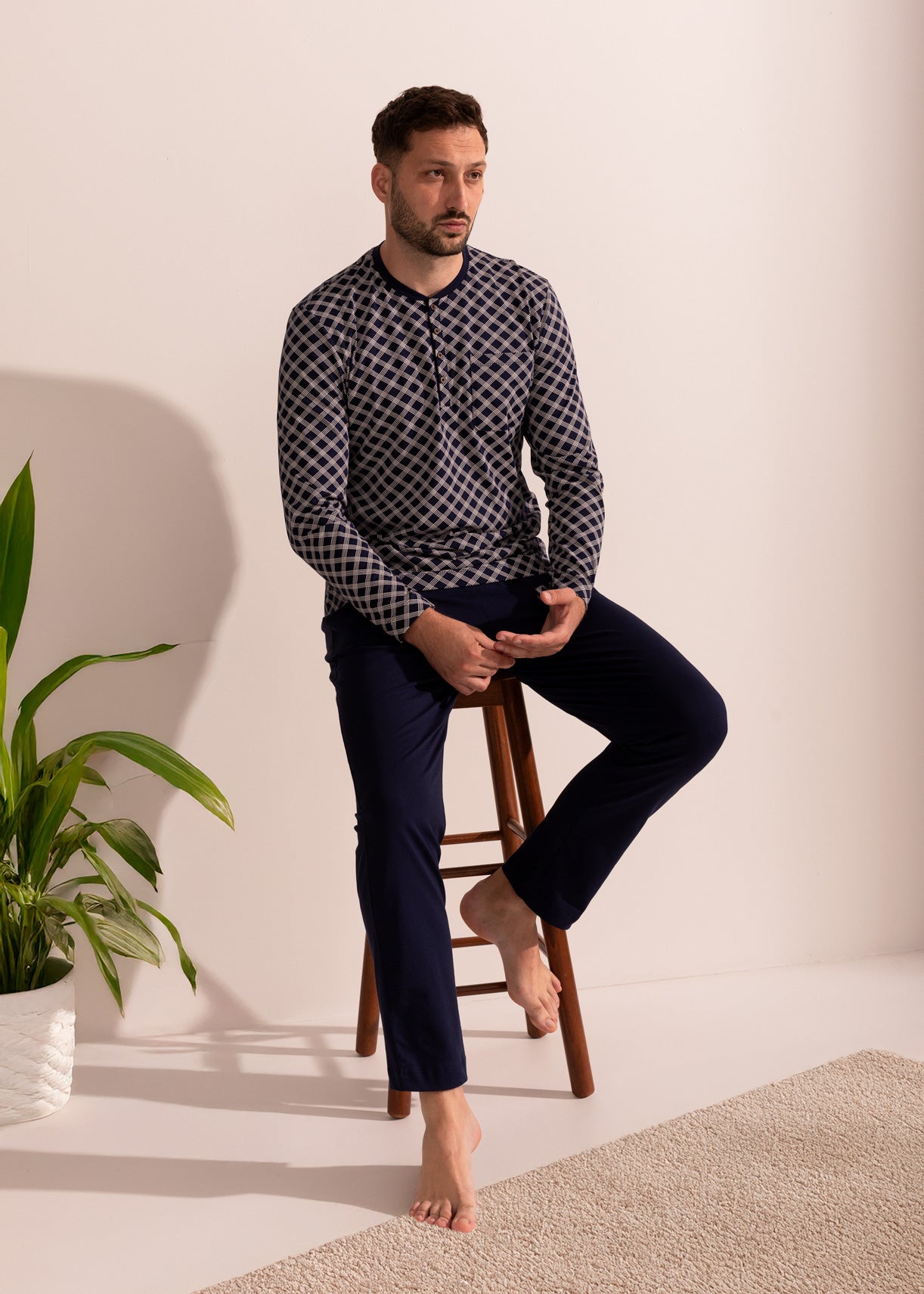 Pijama Bărbați Arlo Bumbac TWIN