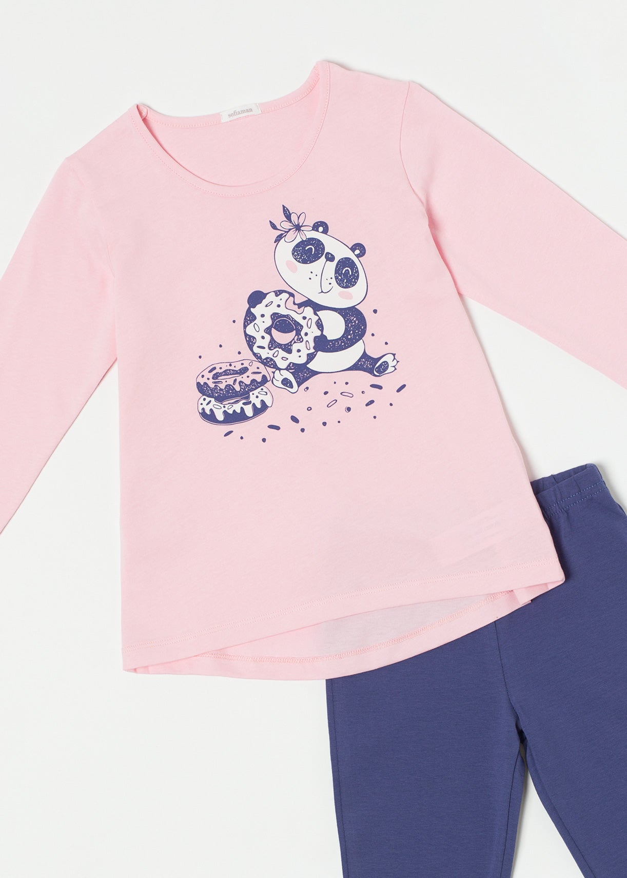 Pijama Fetițe Blue Bear Bumbac